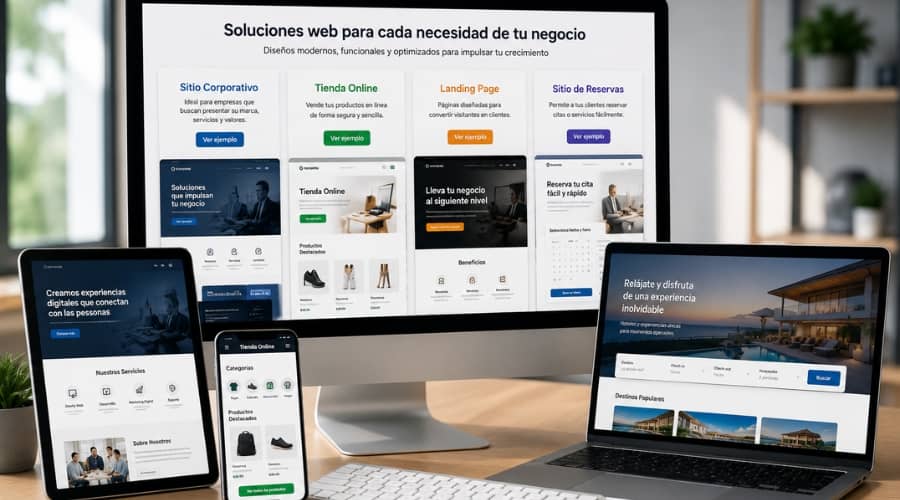 Páginas web para cada necesidad comercial | Diseño Profesional